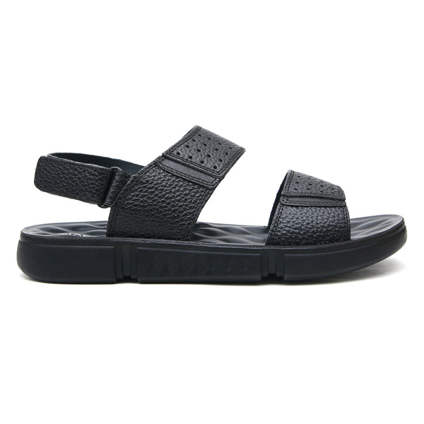 LEATHER SANDAL - SPT-1206 BLACK