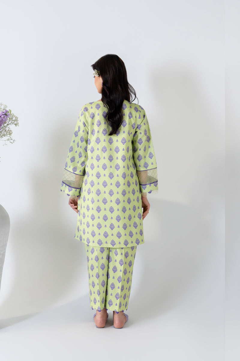 2 PIECE - PRINTED LAWN SUIT - BLOSSOM