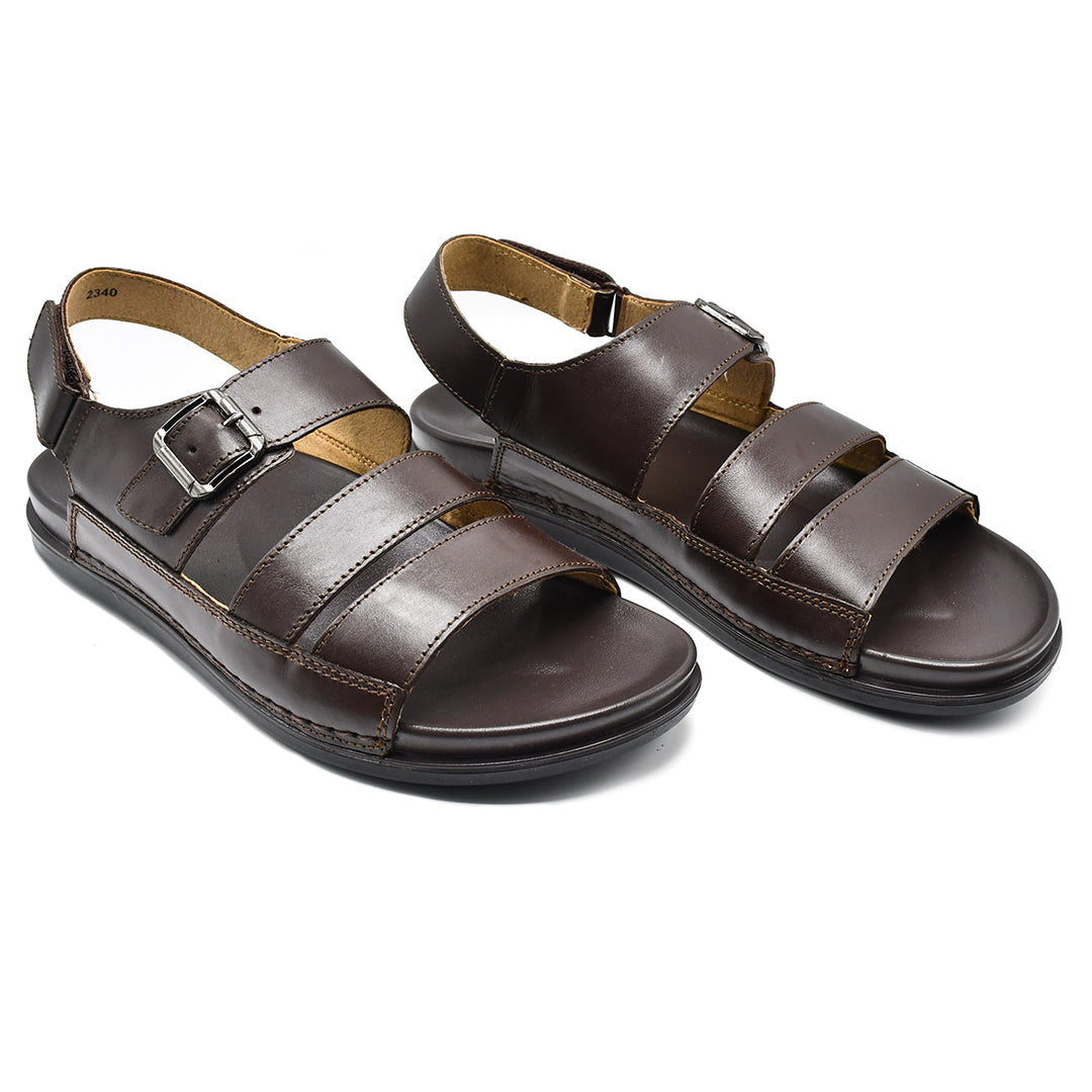 LEATHER SANDAL - AR-108 BROWN