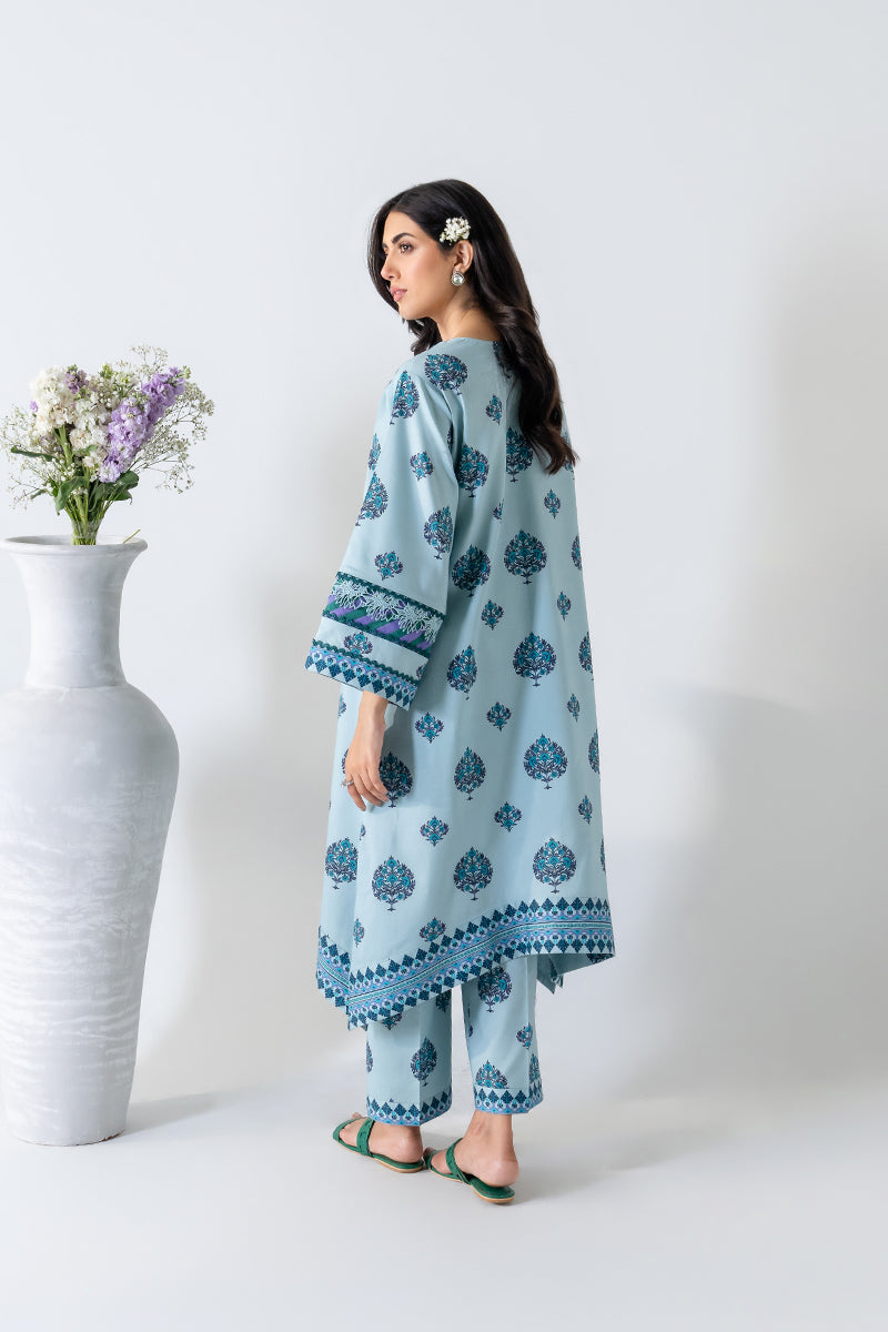 2 PIECE - PRINTED LAWN SUIT - CHASHM