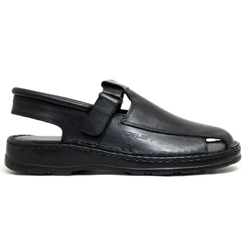 LEATHER SANDAL - 4001 BLACK