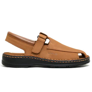 LEATHER SANDAL - 4001 MUSTARD