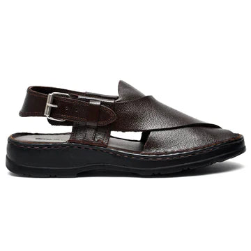 LEATHER PESHAWARI  CHAPPAL - 04006P BROWN
