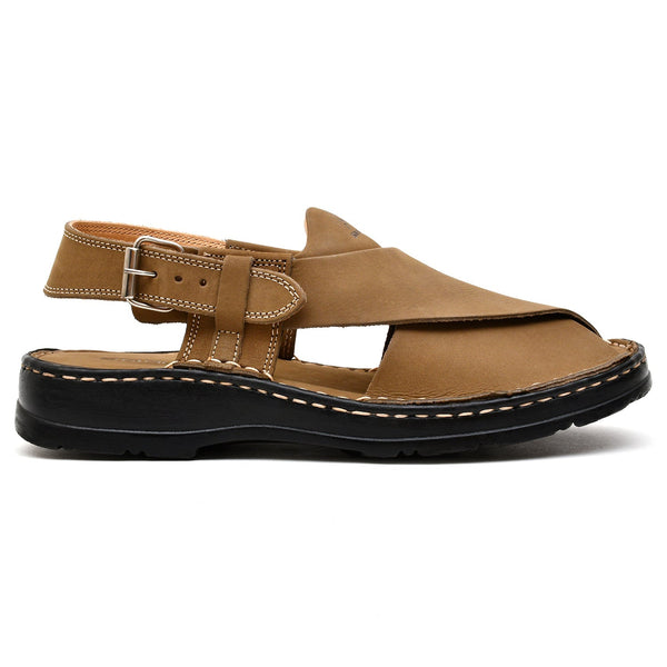 LEATHER PESHAWARI  CHAPPAL - 4006 FAWN