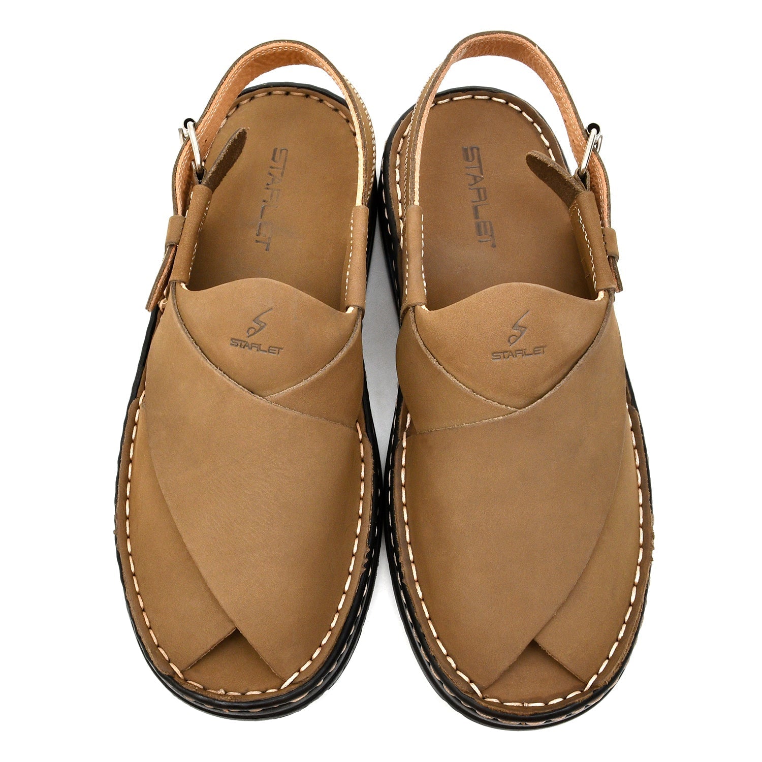 LEATHER PESHAWARI  CHAPPAL - 4006 FAWN