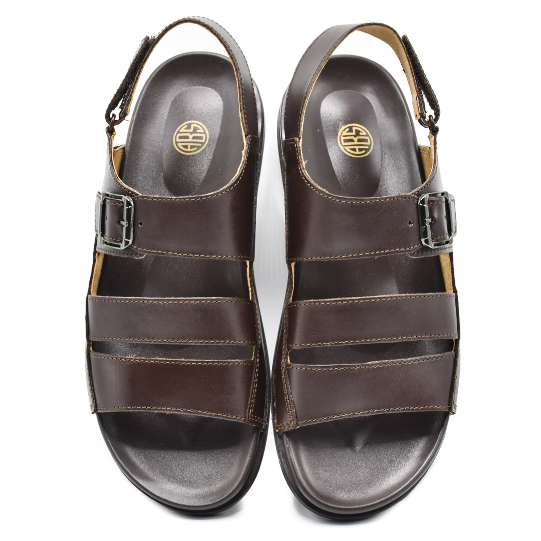 LEATHER SANDAL - AR-108 BROWN