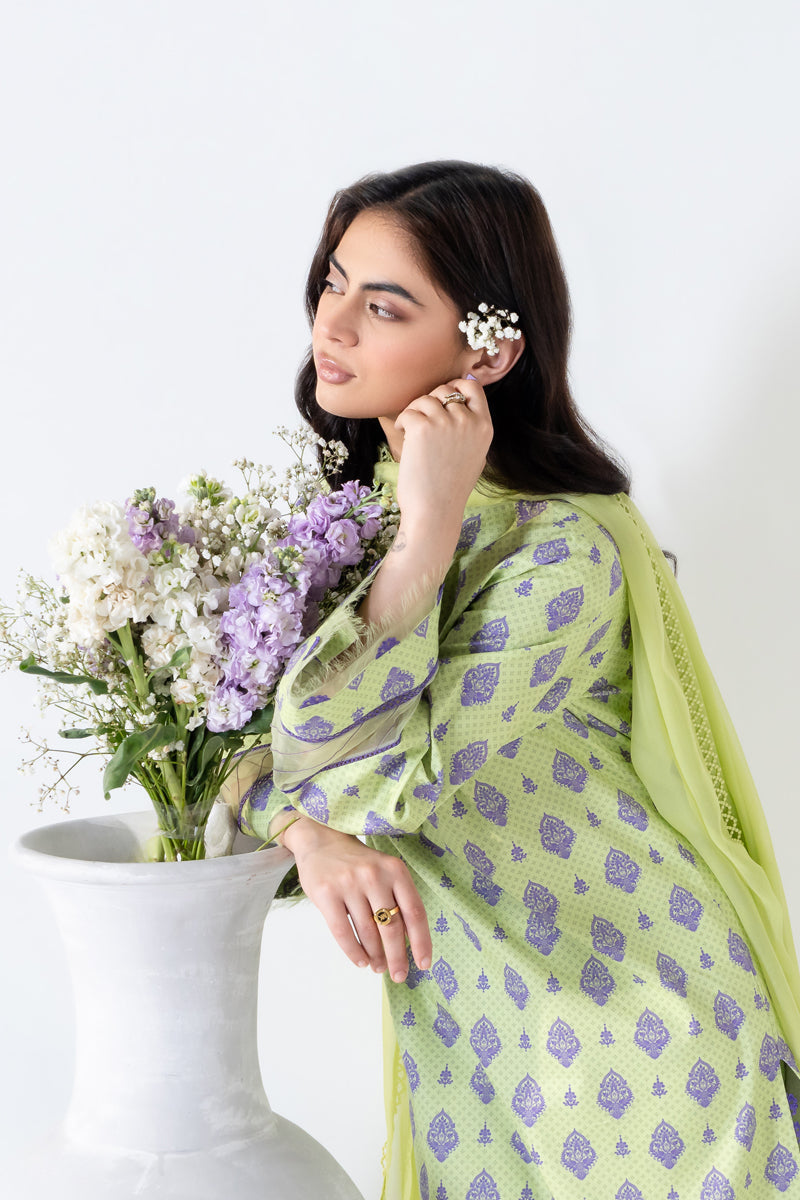 2 PIECE - PRINTED LAWN SUIT - BLOSSOM