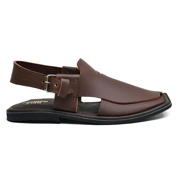 LEATHER PESHAWARI CHAPPAL - ATG-0008 COFFEE