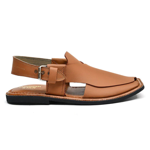 LEATHER PESHAWARI CHAPPAL - ATG-0008 TAN