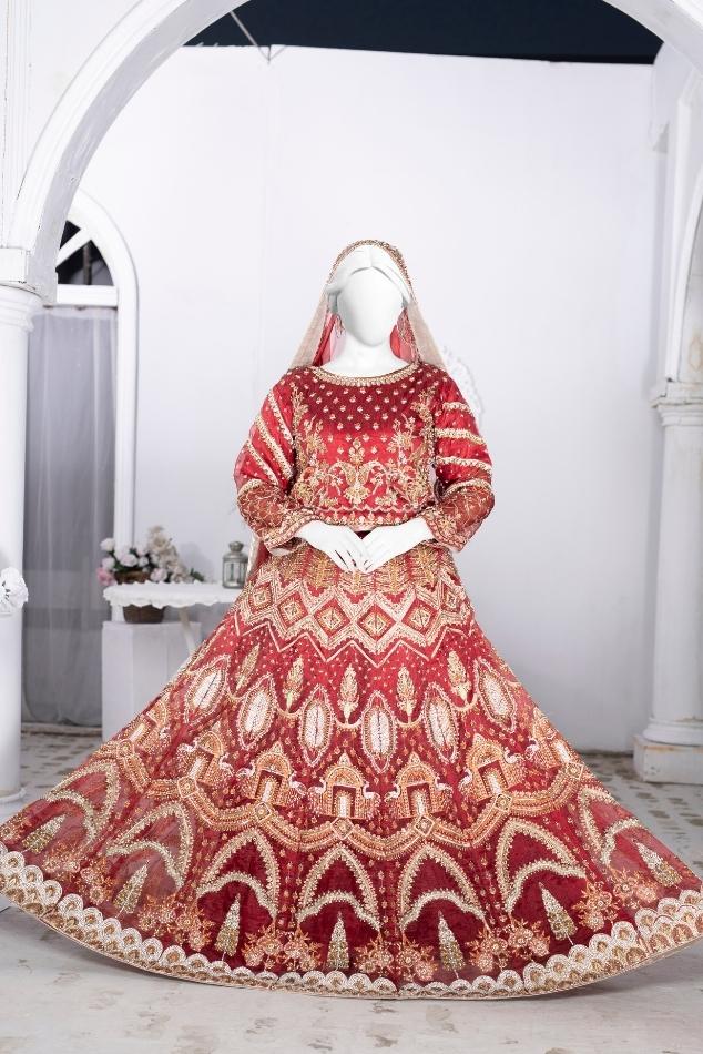 HUSN BE SHUMAR - LEHENGA - UNSTITCHED