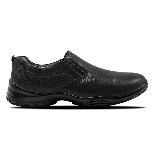 LEATHER SHOES - SHAHZORE-001 BLACK