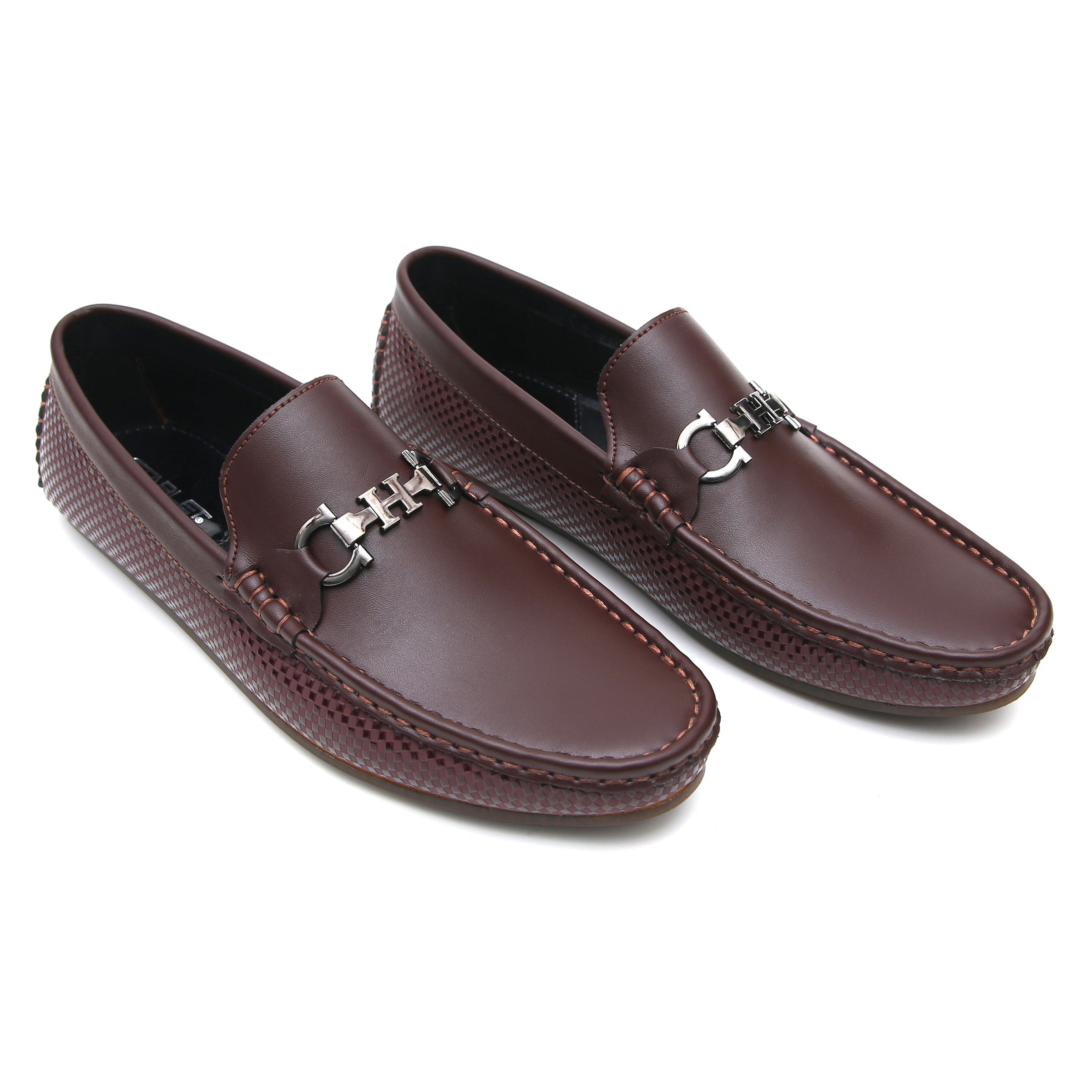 LEATHER SHOES - FC-1-2-3005 BROWN