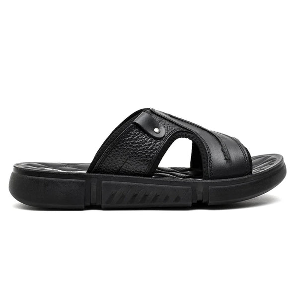 LEATHER SANDAL - SPT-1215 BLACK