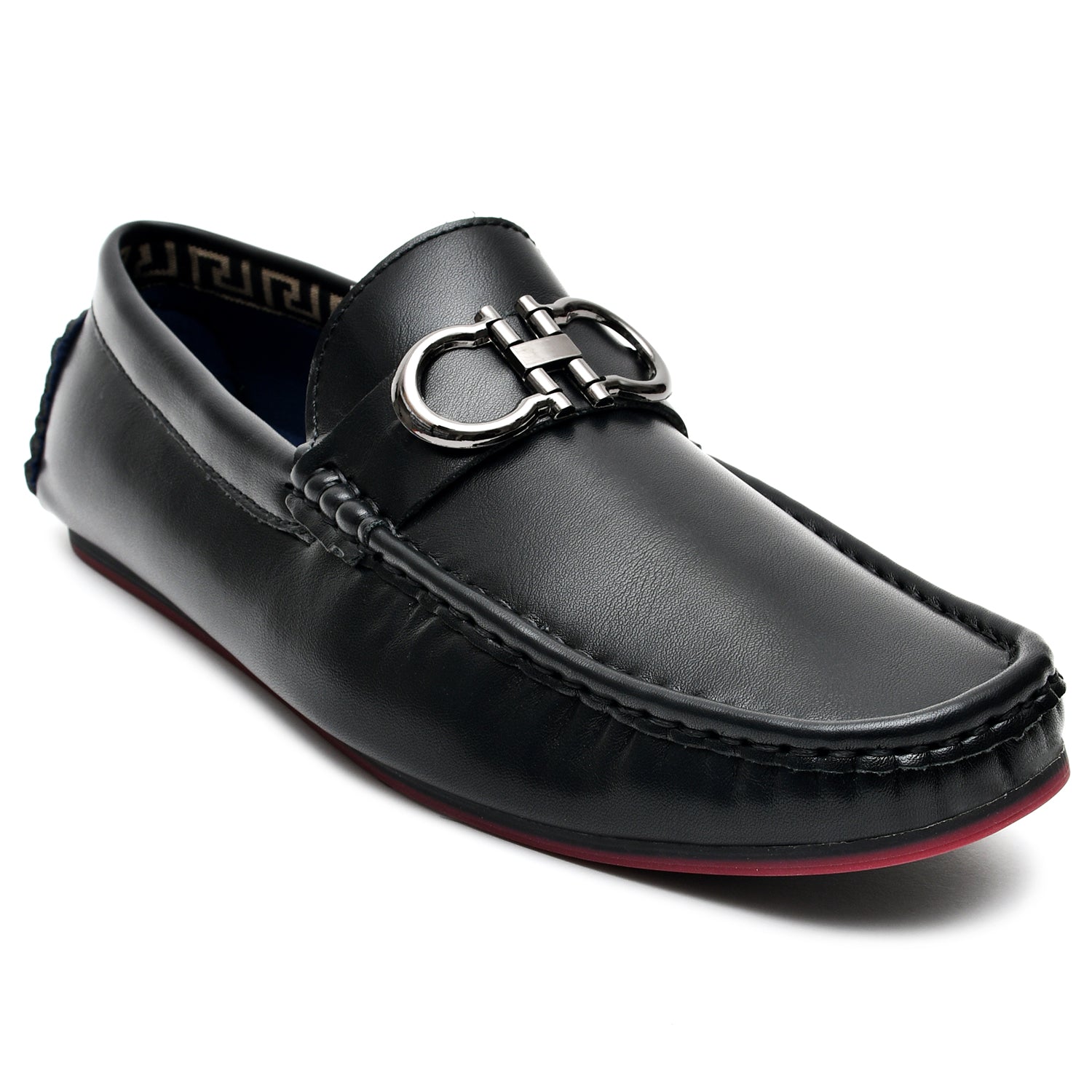 LEATHER SHOES - AB-21821A BLACK