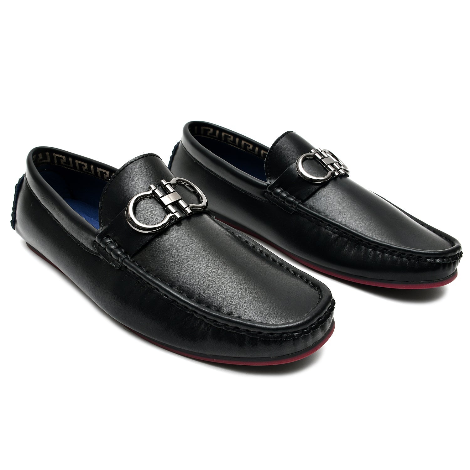 LEATHER SHOES - AB-21821A BLACK