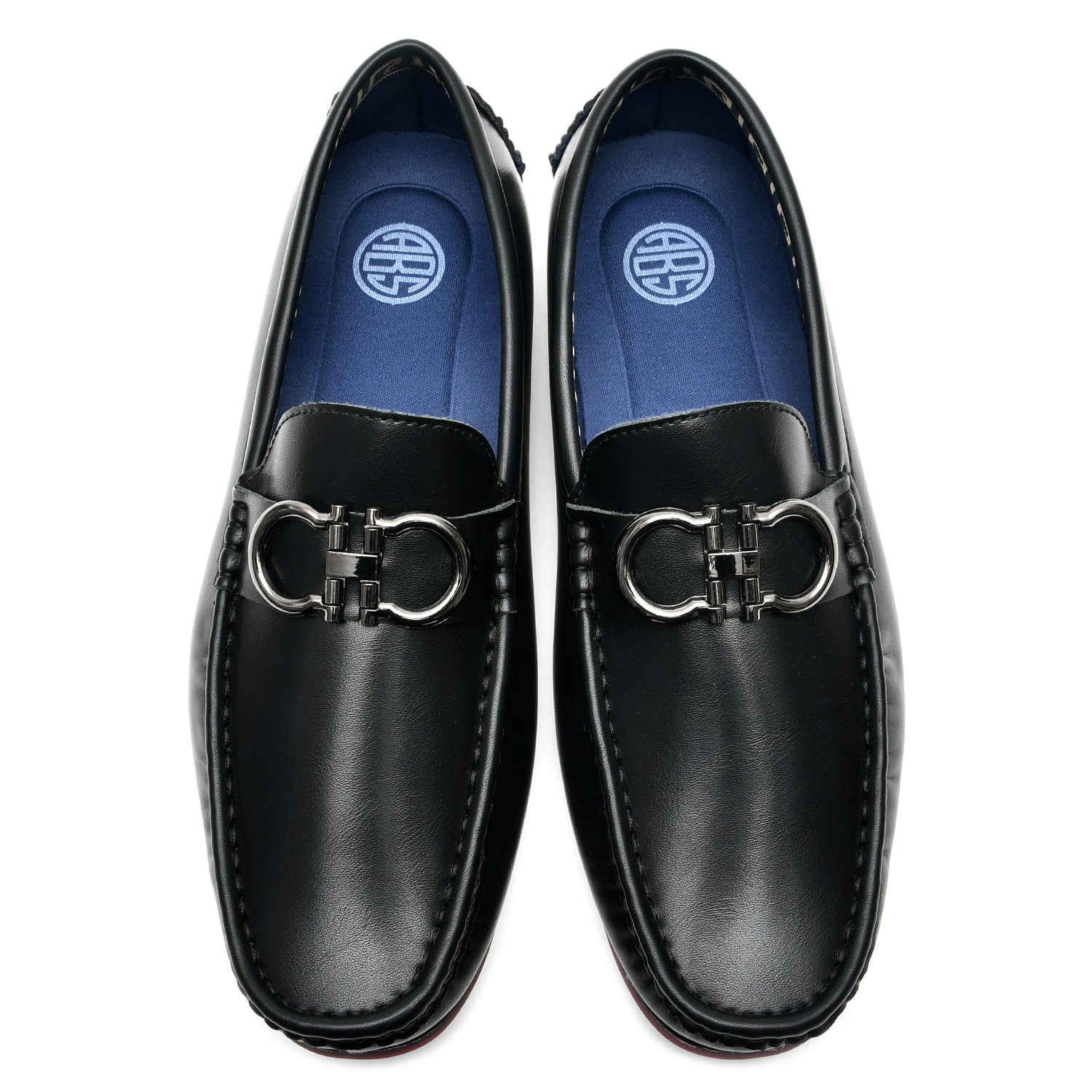 LEATHER SHOES - AB-21821A BLACK