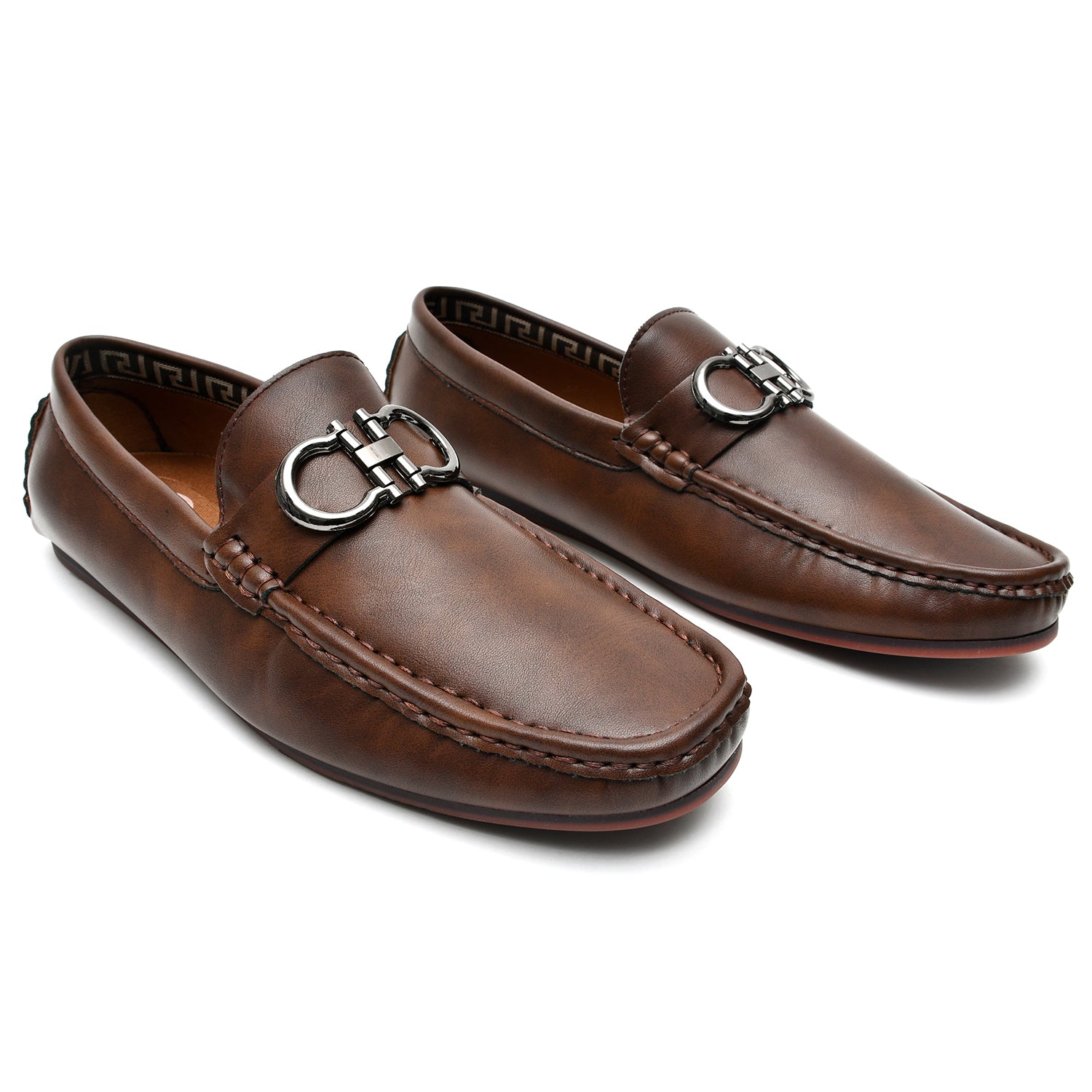 LEATHER SHOES - AB-21821A COFEE