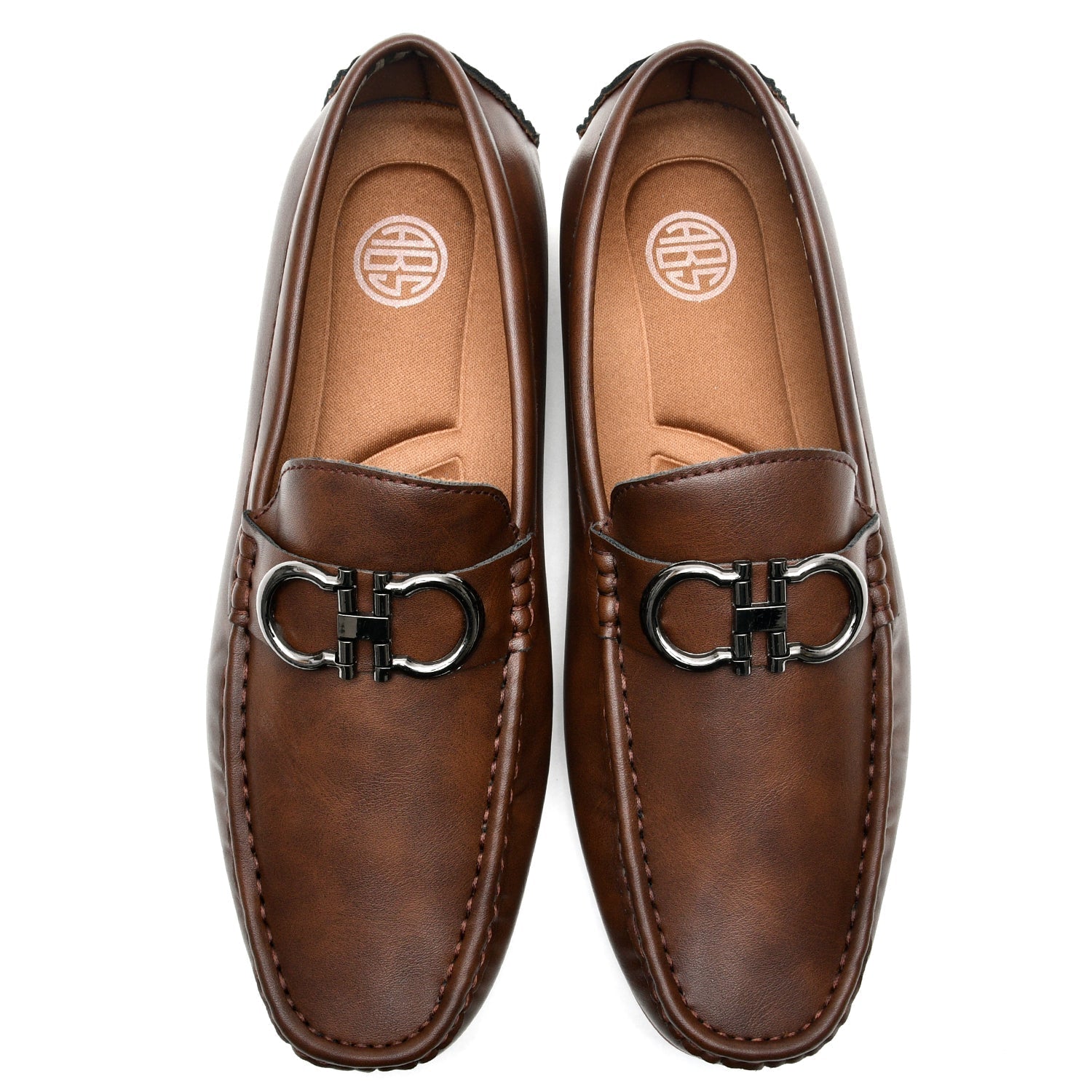 LEATHER SHOES - AB-21821A COFEE