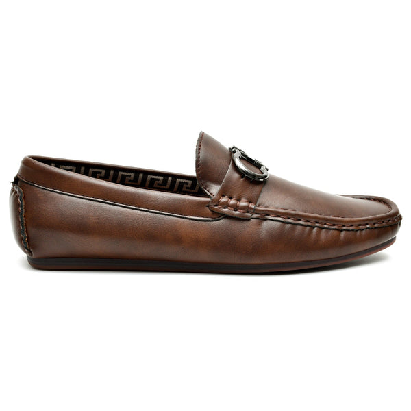LEATHER SHOES - AB-21821A COFEE