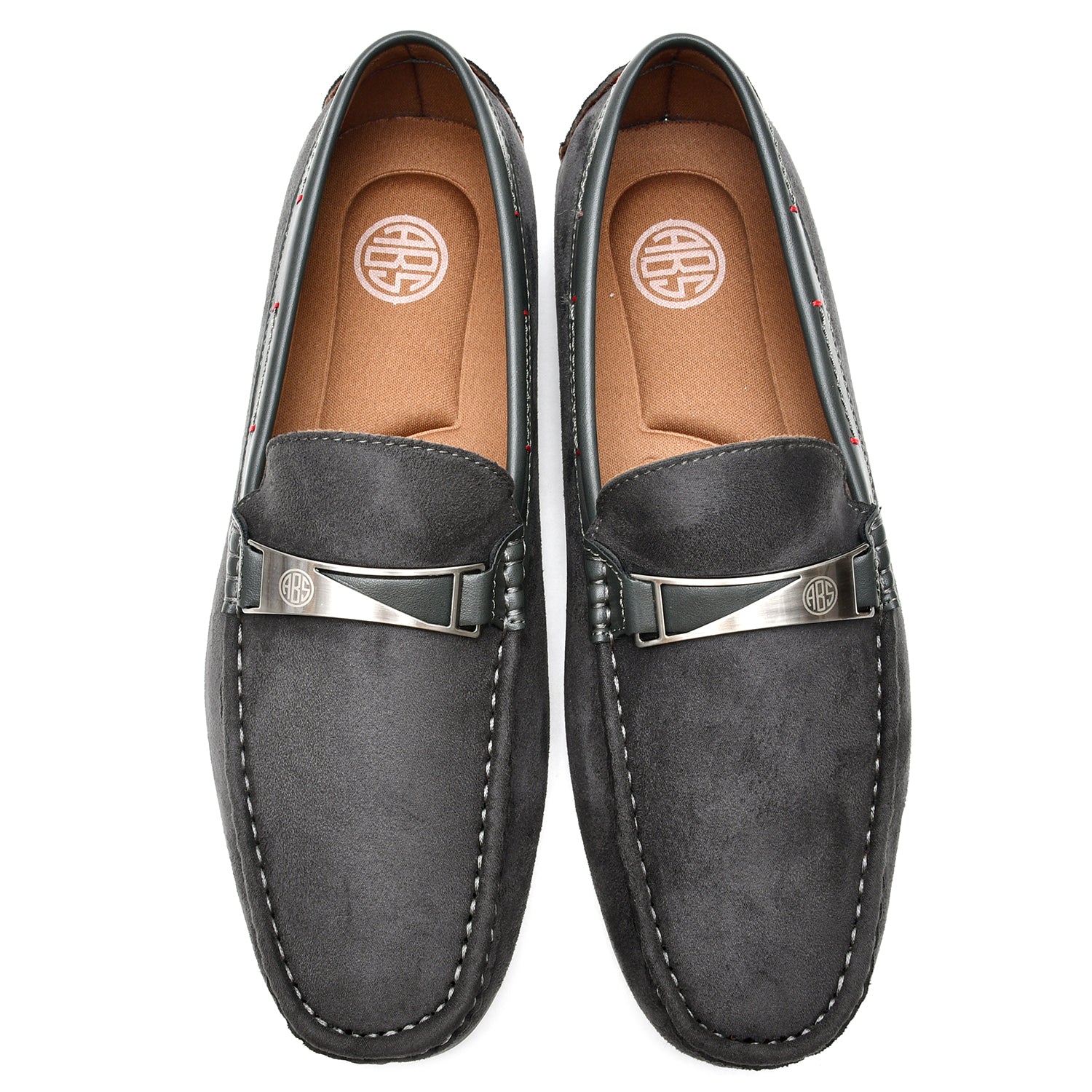 LEATHER SHOES - AB-2352-3 GREY