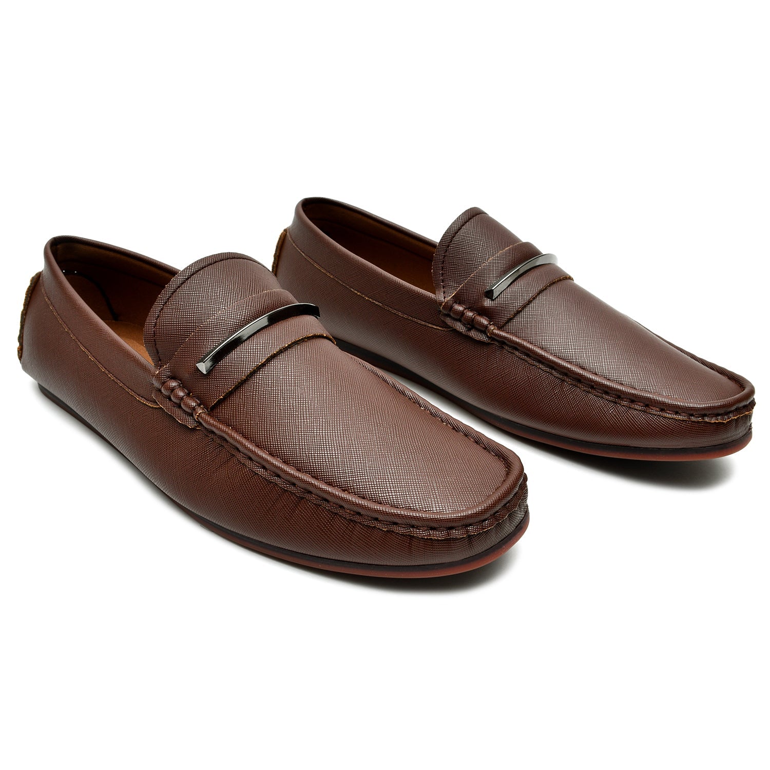 LEATHER SHOES - AB-23723 COFEE