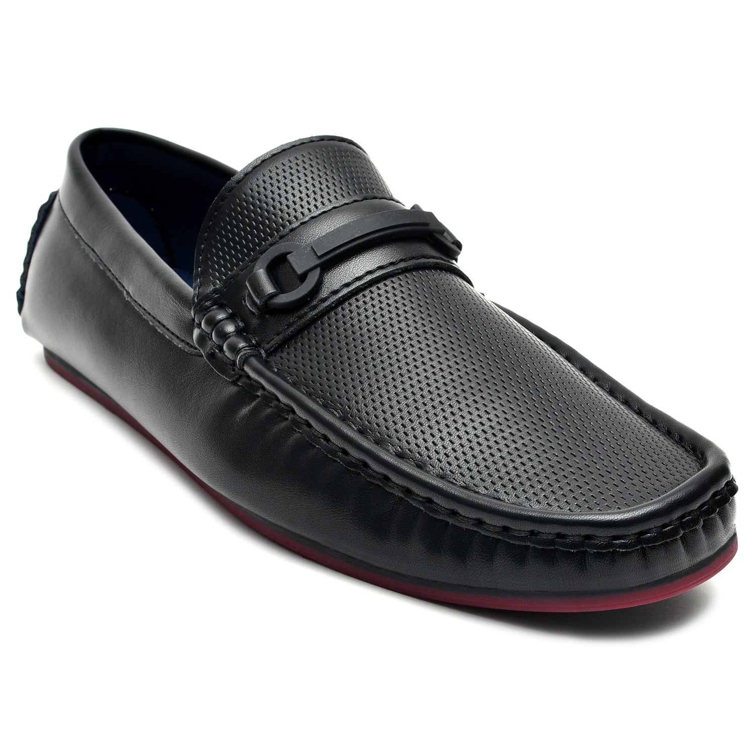 LEATHER SHOES - AB-23728 BLACK