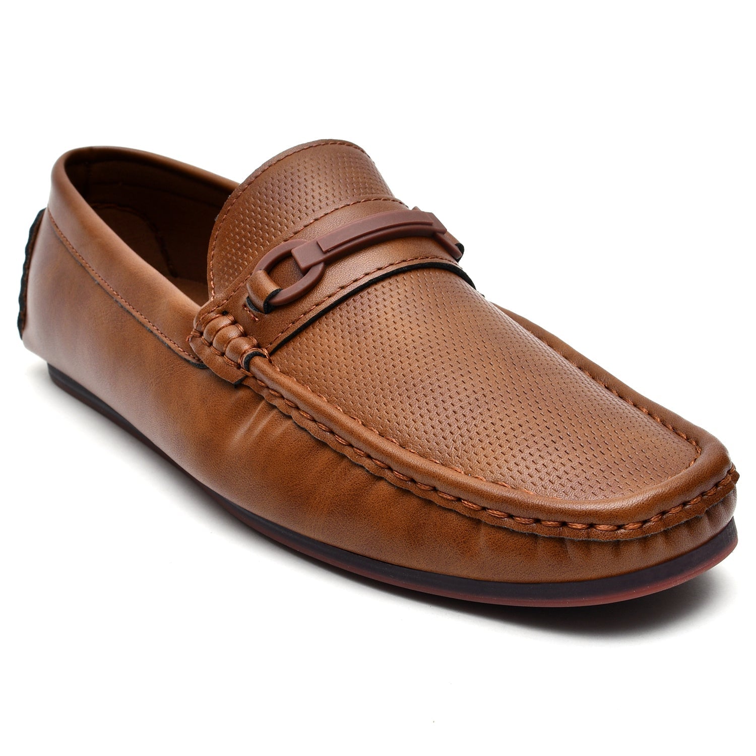 LEATHER SHOES - AB-23728 BROWN