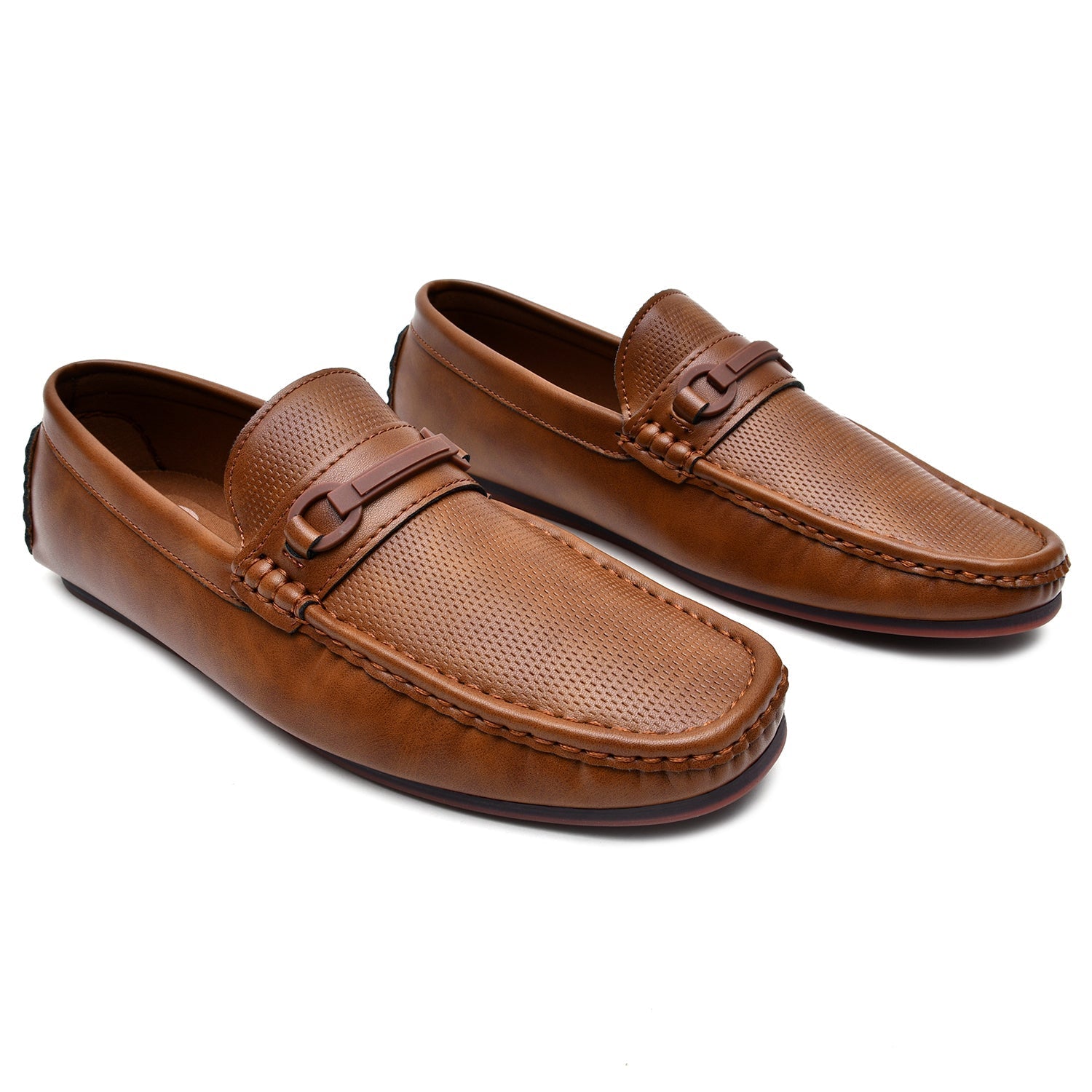 LEATHER SHOES - AB-23728 BROWN