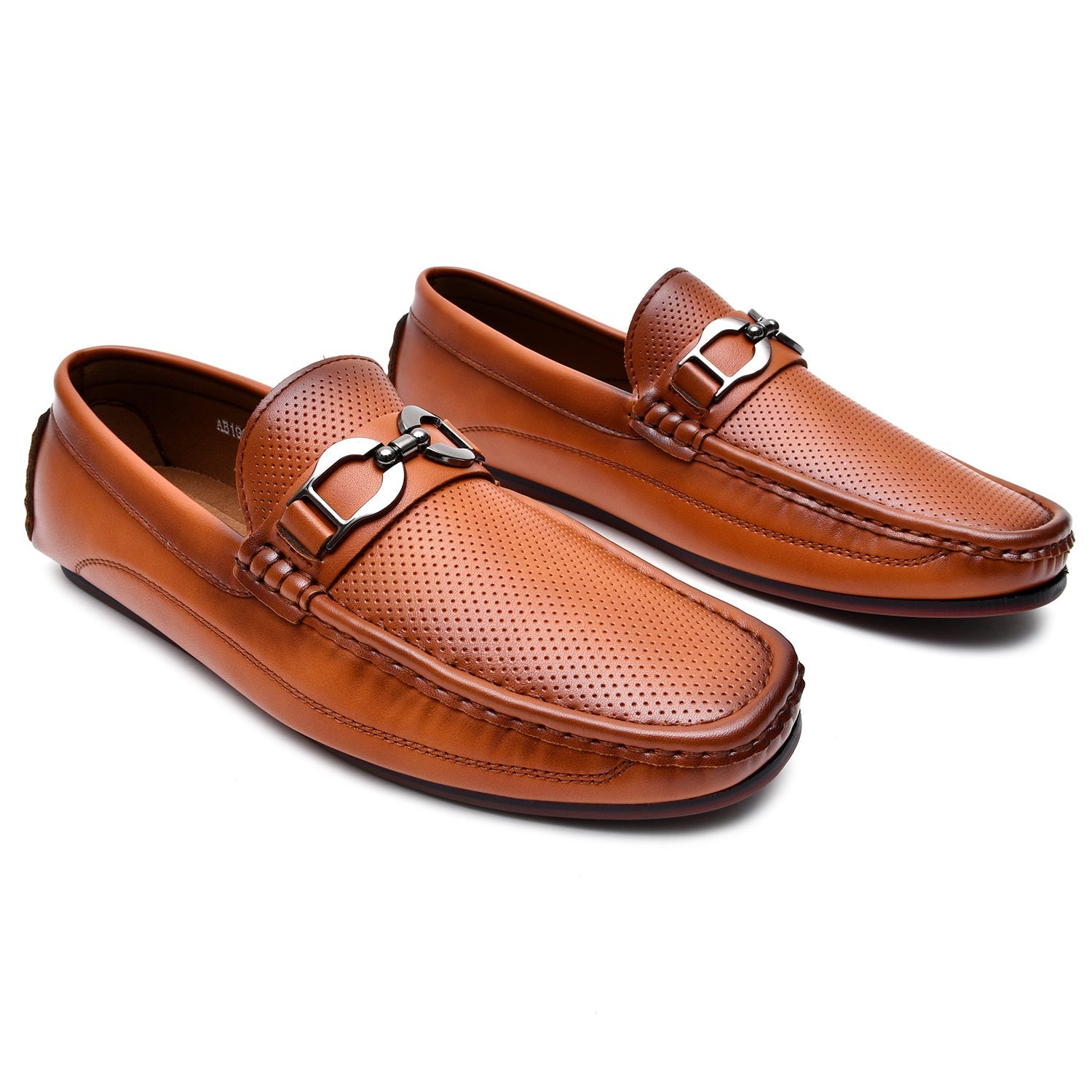 LEATHER SHOES - AB-410-4A BROWN