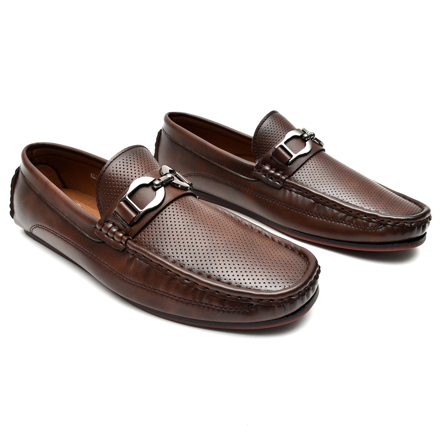 LEATHER SHOES - AB-410-4A COFEE