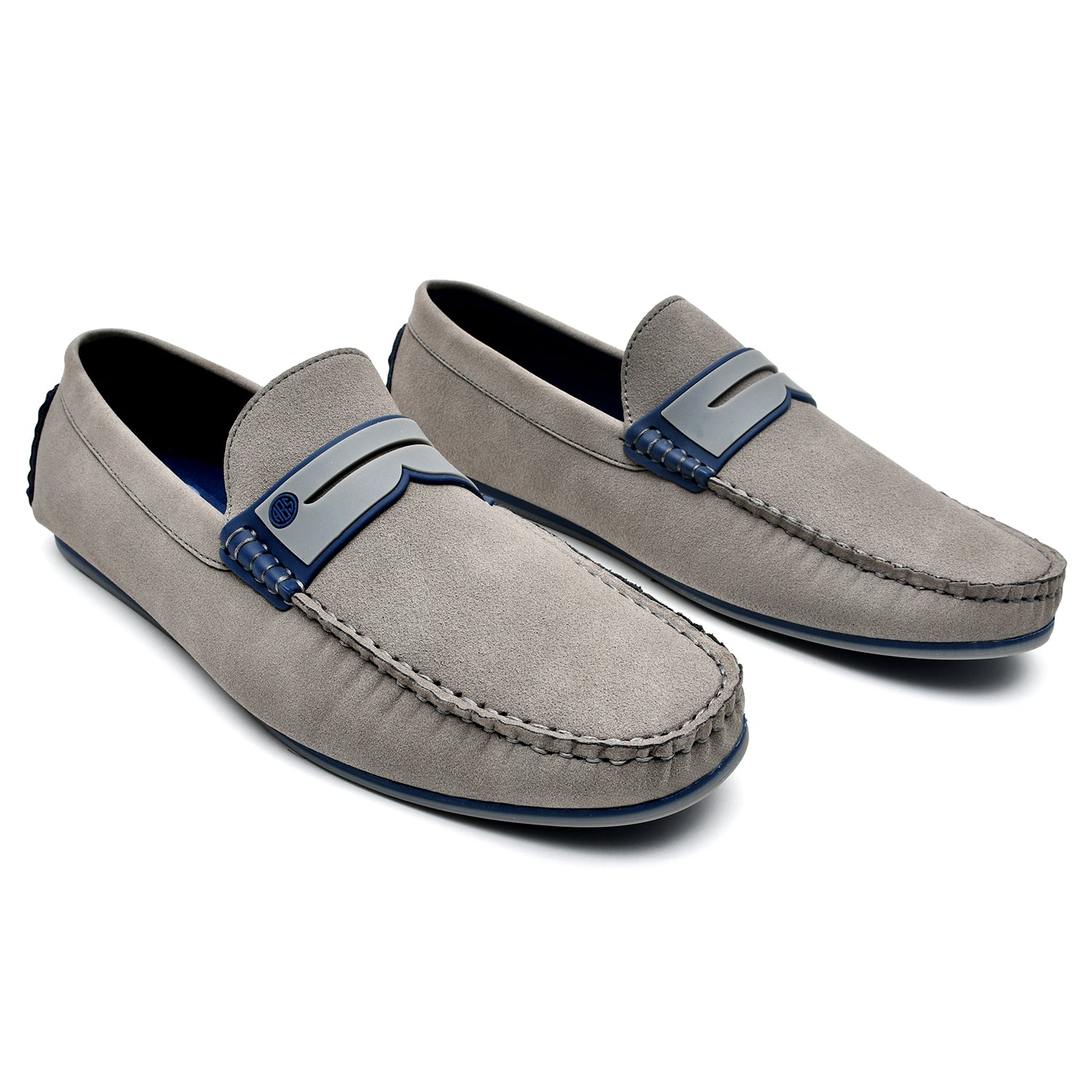 LEATHER SHOES - AB-728-1 GREY