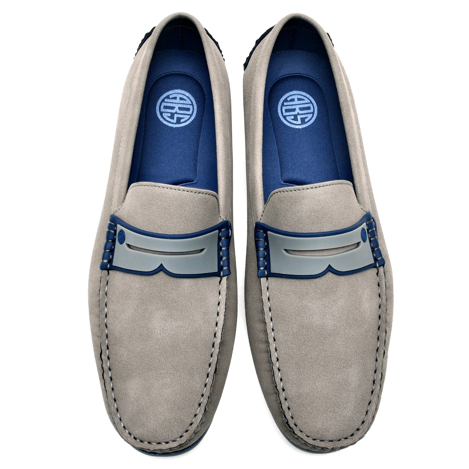 LEATHER SHOES - AB-728-1 GREY