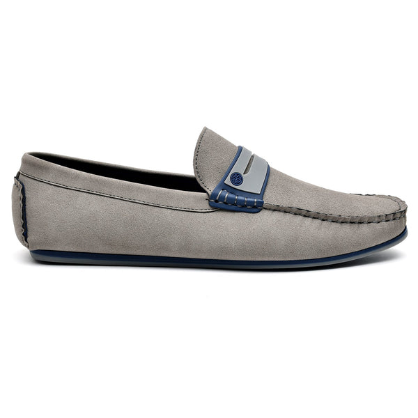 LEATHER SHOES - AB-728-1 GREY