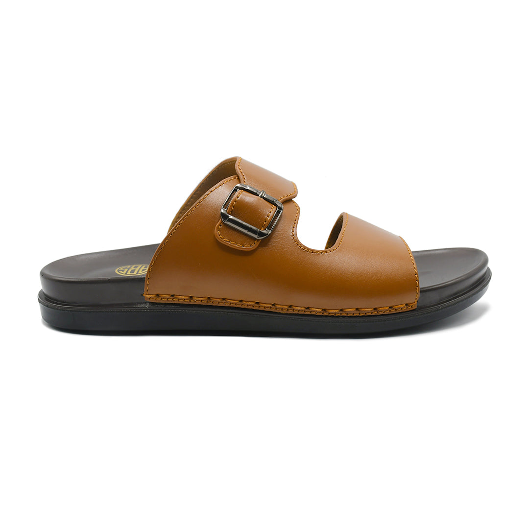 LEATHER SLIPPER - AR-006 TAN