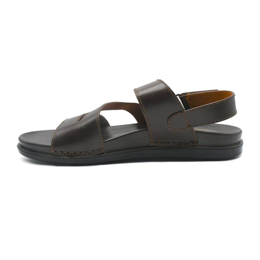 LEATHER SANDAL - AR-104 BROWN