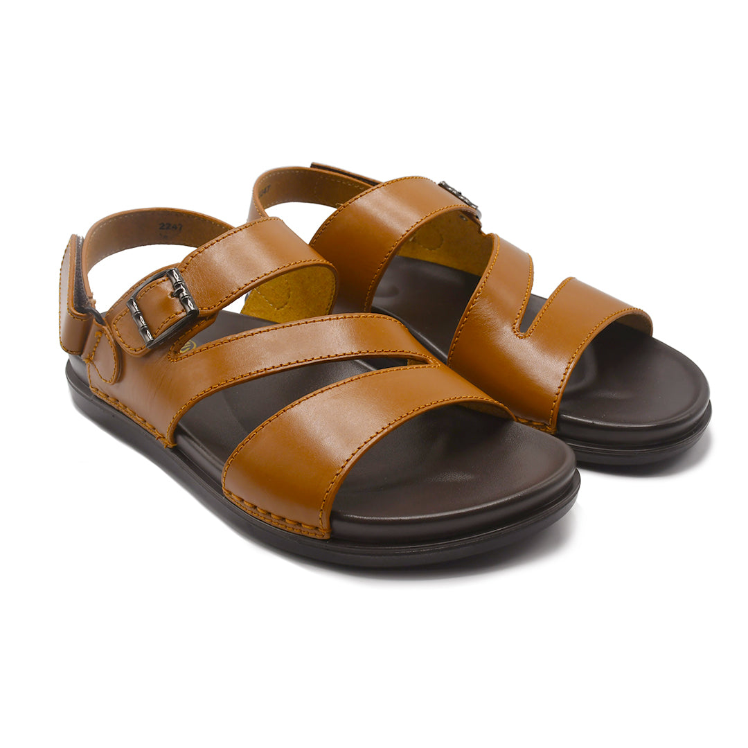 LEATHER SANDAL - AR-104 TAN