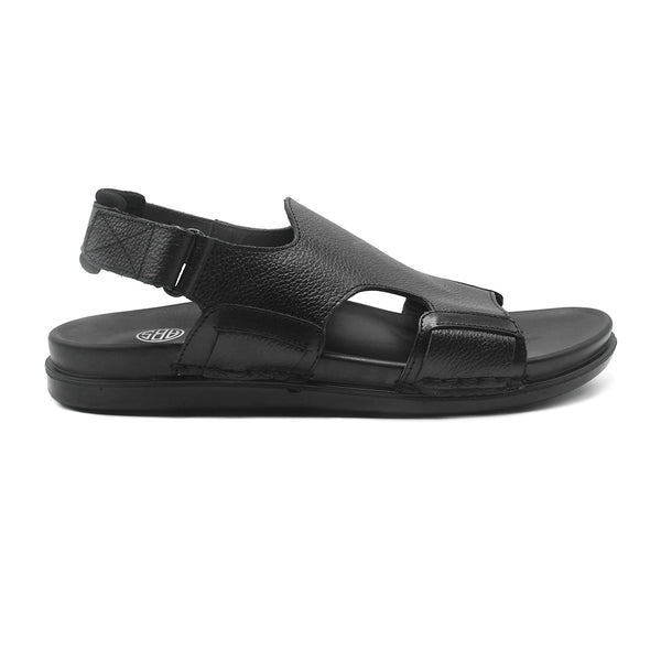 LEATHER SANDAL - AR-105 BLACK
