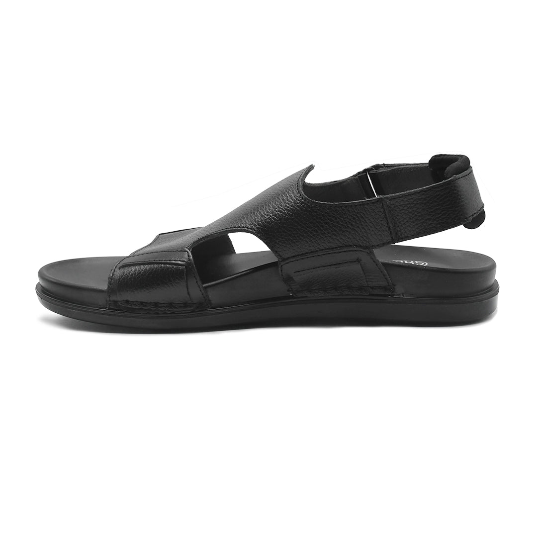 LEATHER SANDAL - AR-105 BLACK