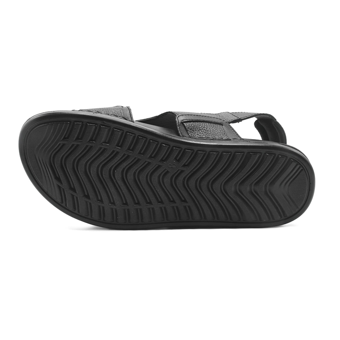 LEATHER SANDAL - AR-105 BLACK