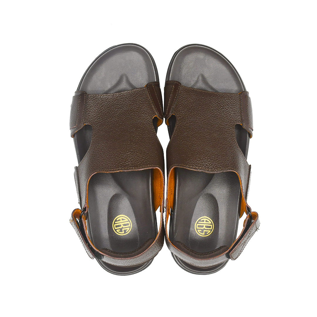 LEATHER SANDAL - AR-105 BROWN