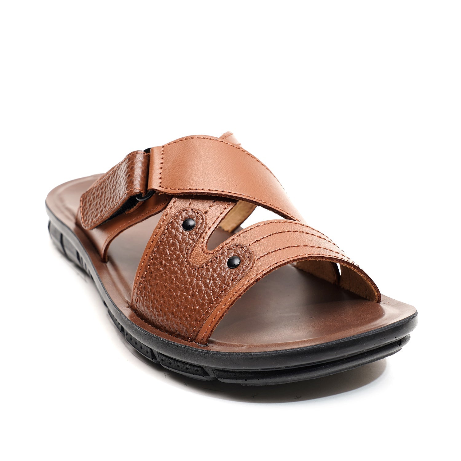 LEATHER SLIPPER - AK-06 TAN