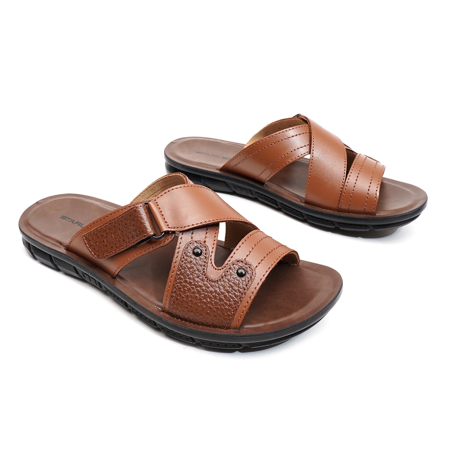 LEATHER SLIPPER - AK-06 TAN