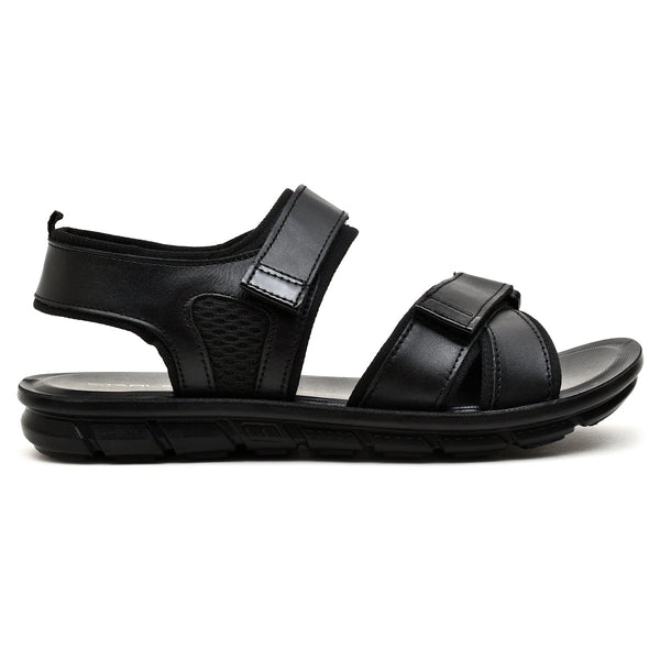 LEATHER SANDAL - AK-110 BLACK