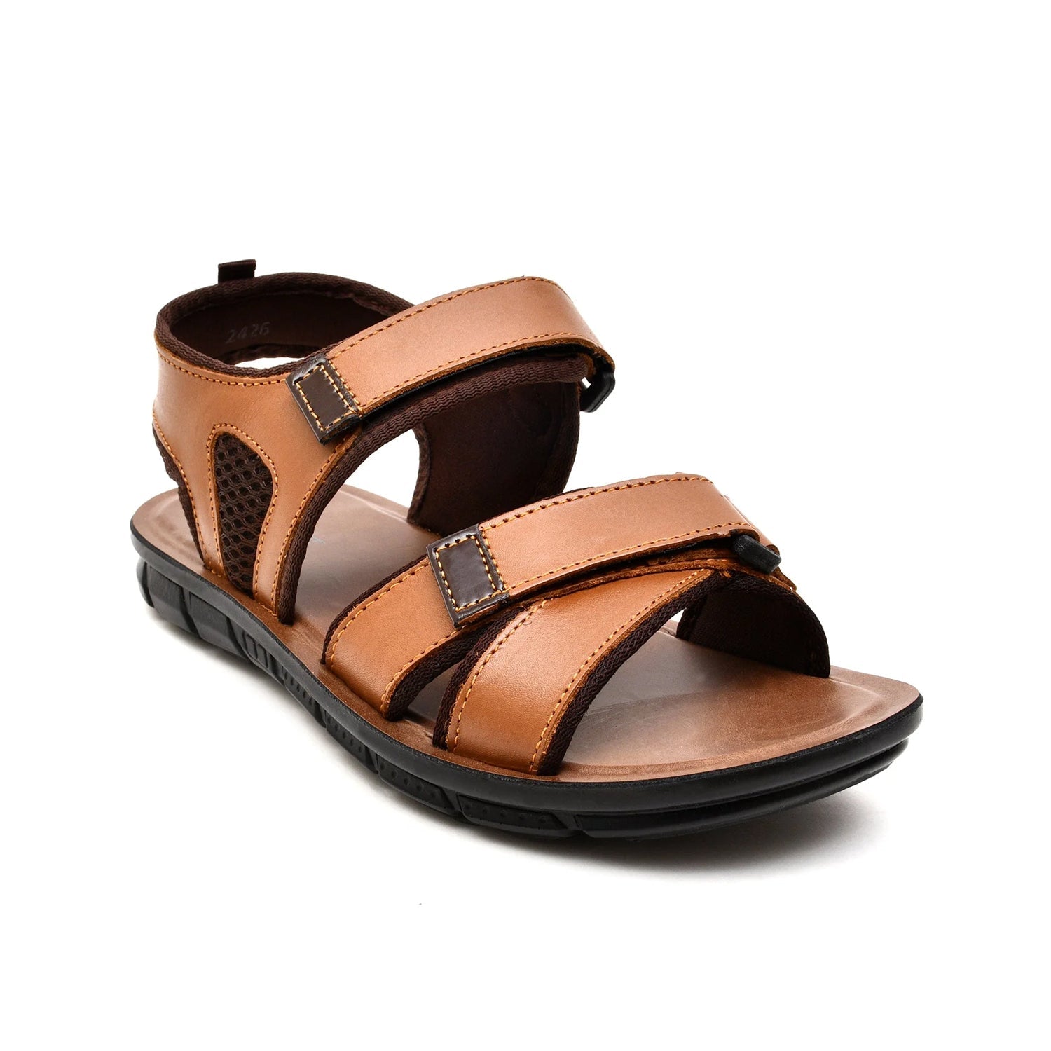 LEATHER SANDAL - AK-110 TAN