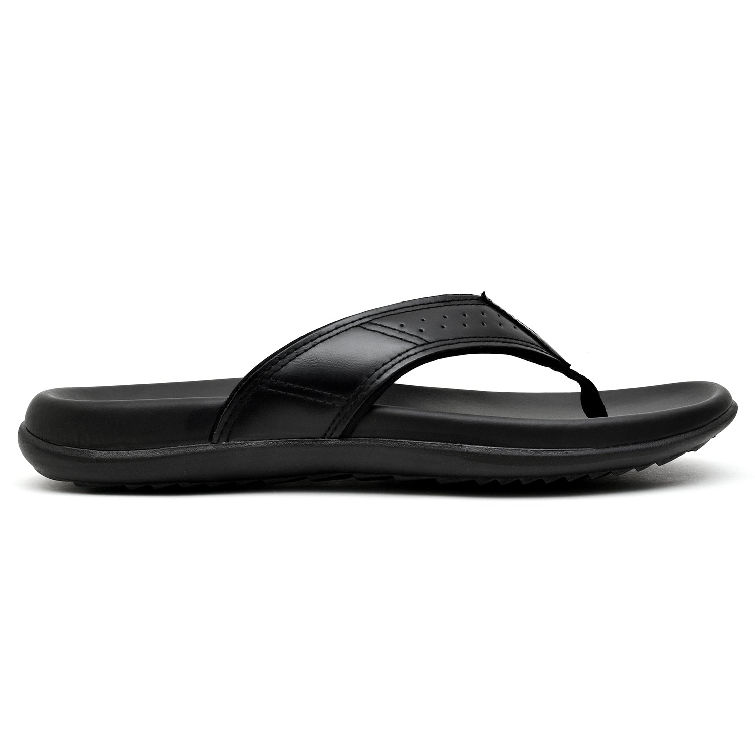 LEATHER SLIPPER - ANG-0036 BLACK
