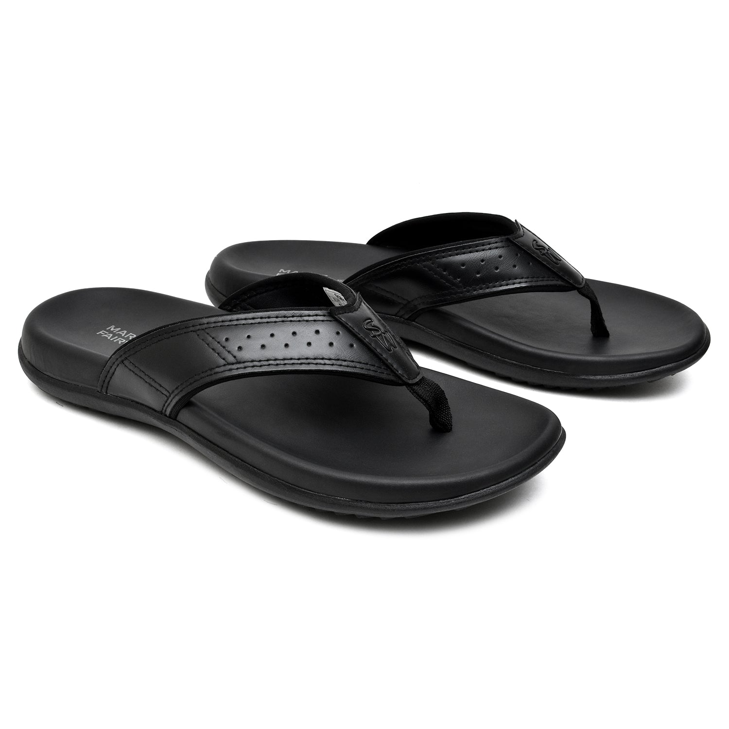 LEATHER SLIPPER - ANG-0036 BLACK