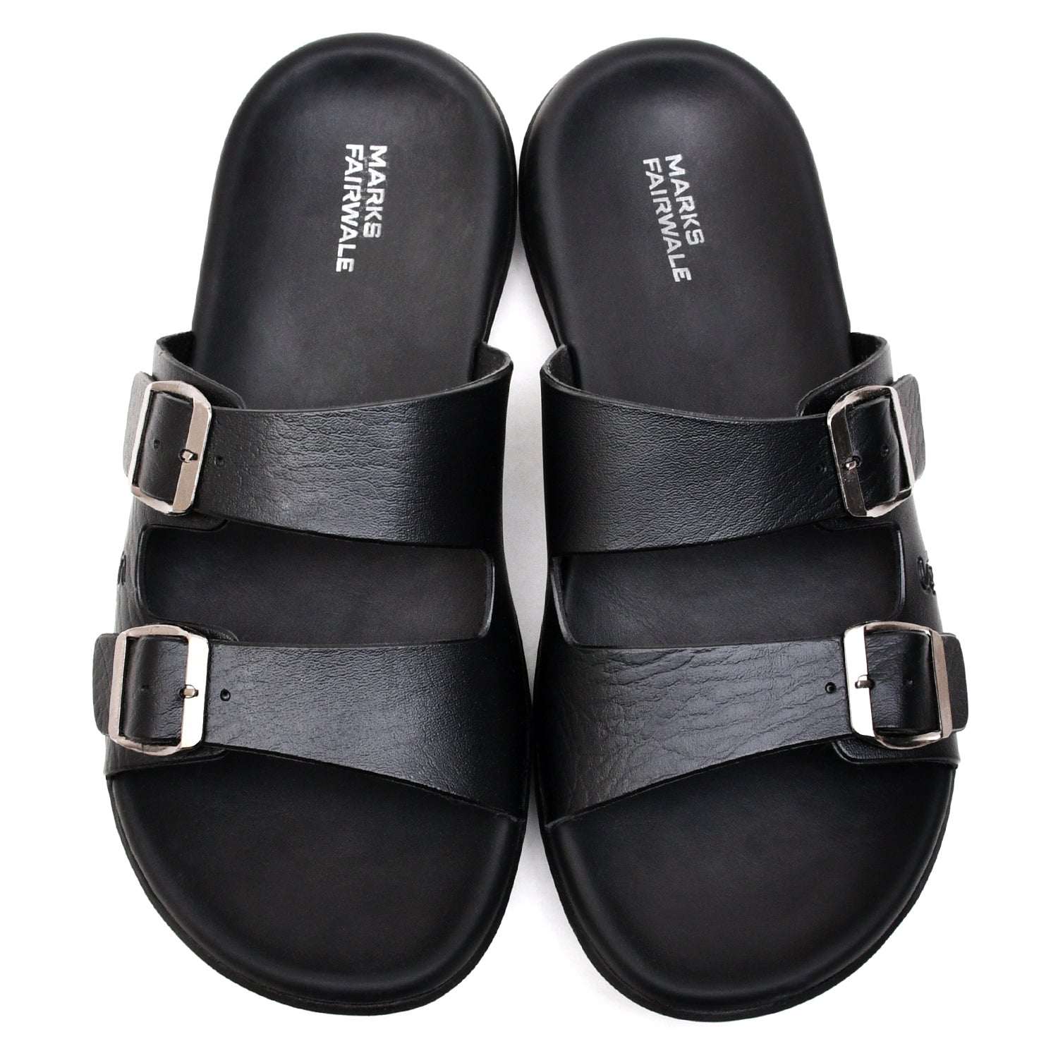 LEATHER SLIPPER - ANG-0037 BLACK
