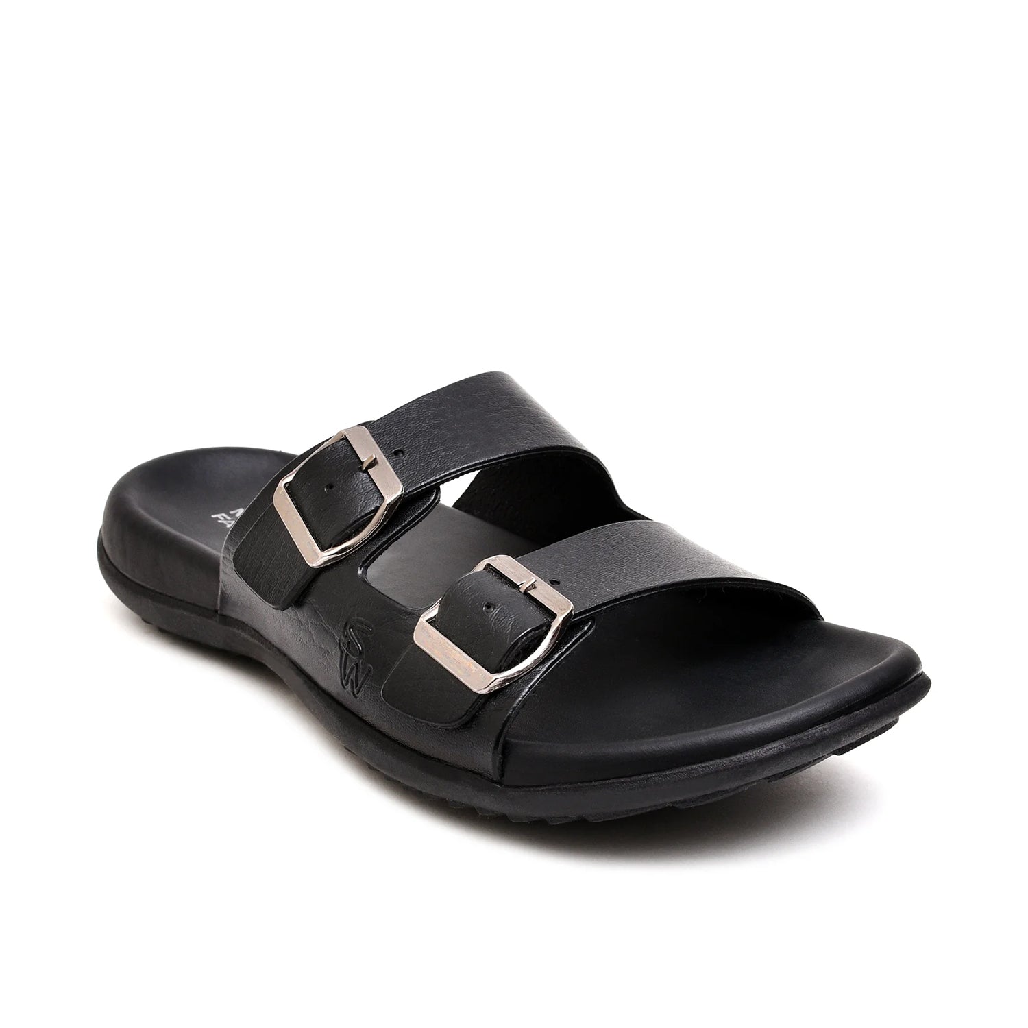 LEATHER SLIPPER - ANG-0037 BLACK