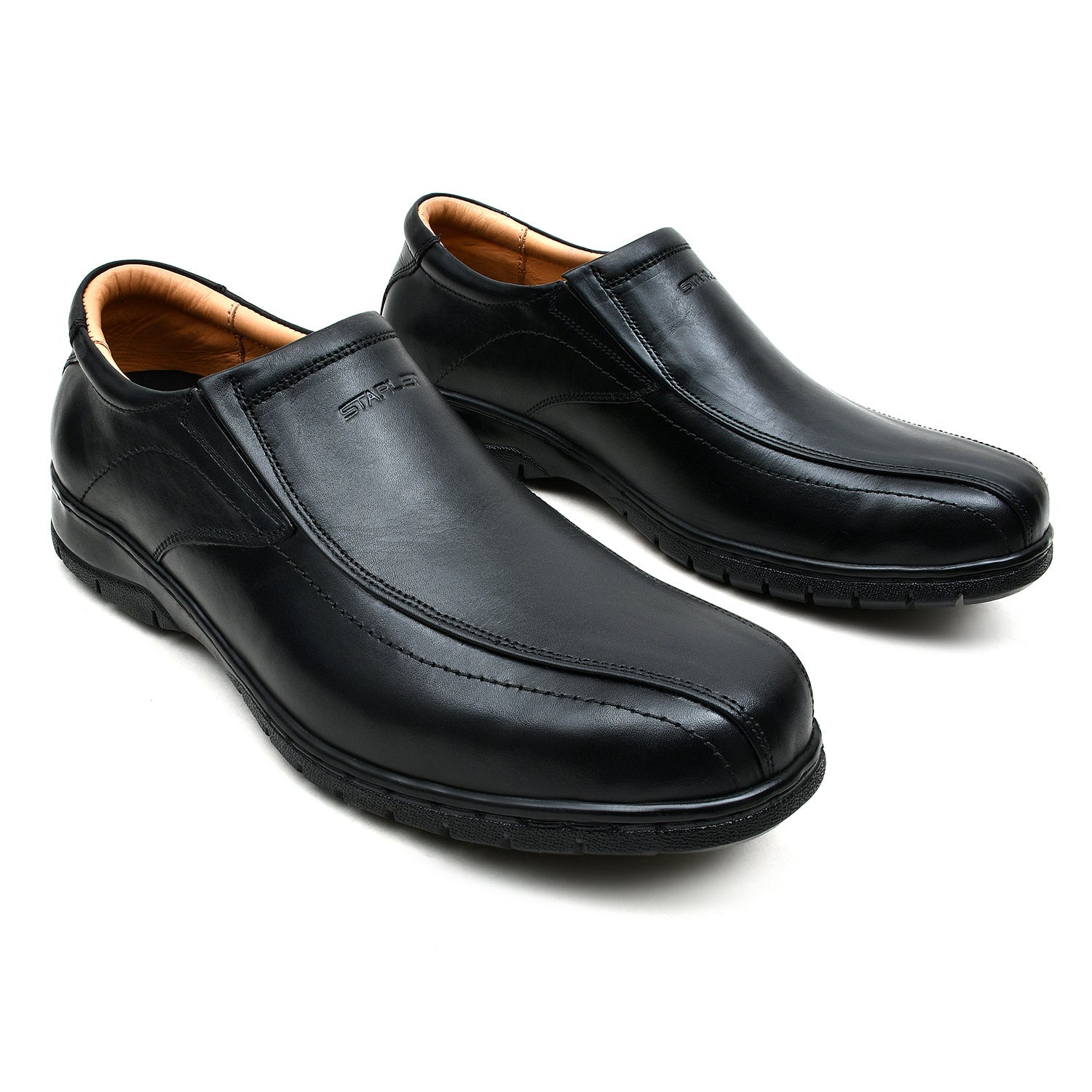 LEATHER SHOES - ANATOMIC-007 BLACK