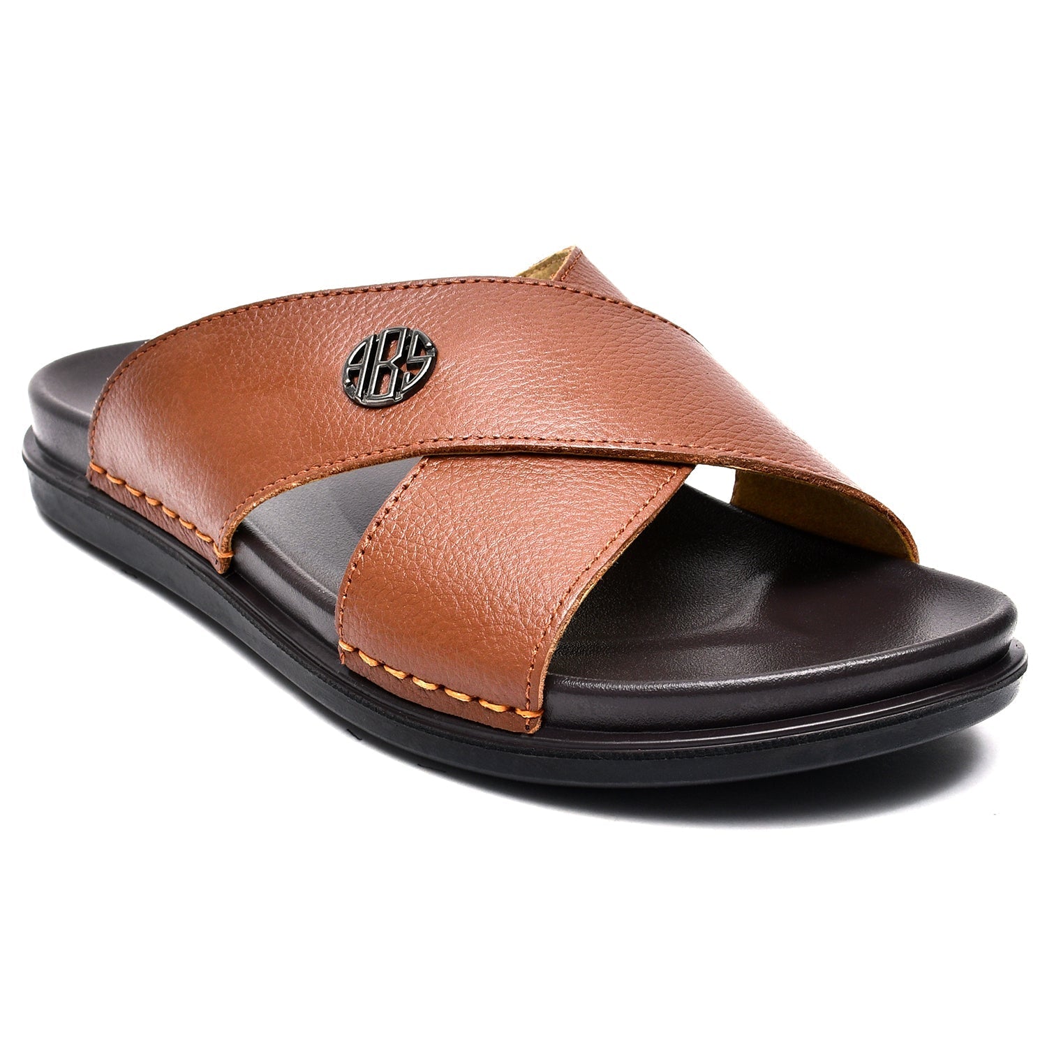 LEATHER SLIPPER - AR-017 TAN